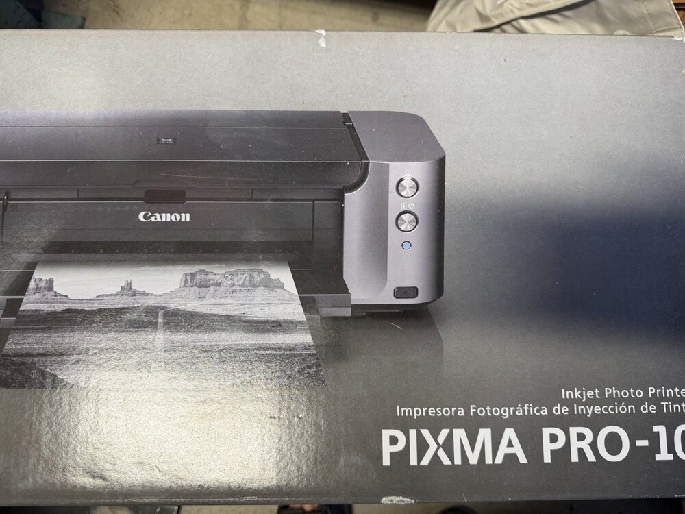 NWT Canon PIXMA PRO-10 Inkjet Photo Printer 13x19 In Black Oig System Pixma